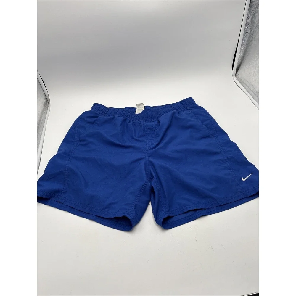 Nike Swimming Shorts Mens Size Large W/pockets Swim‎ Swoosh Embroidered On Back